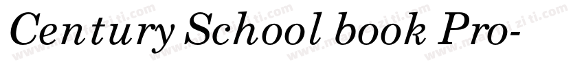 Century School book Pro字体转换